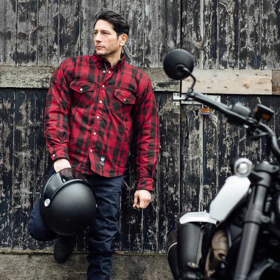 Axe Hydro Waterproof Riding Shirt - Red Plaid