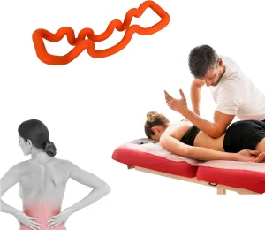 Back Deep Tissue Massager, Back Stretcher, Relieve Low Back Pain, Middle Back Pain and Sciatica, Athletes Muscle Recovery Tool