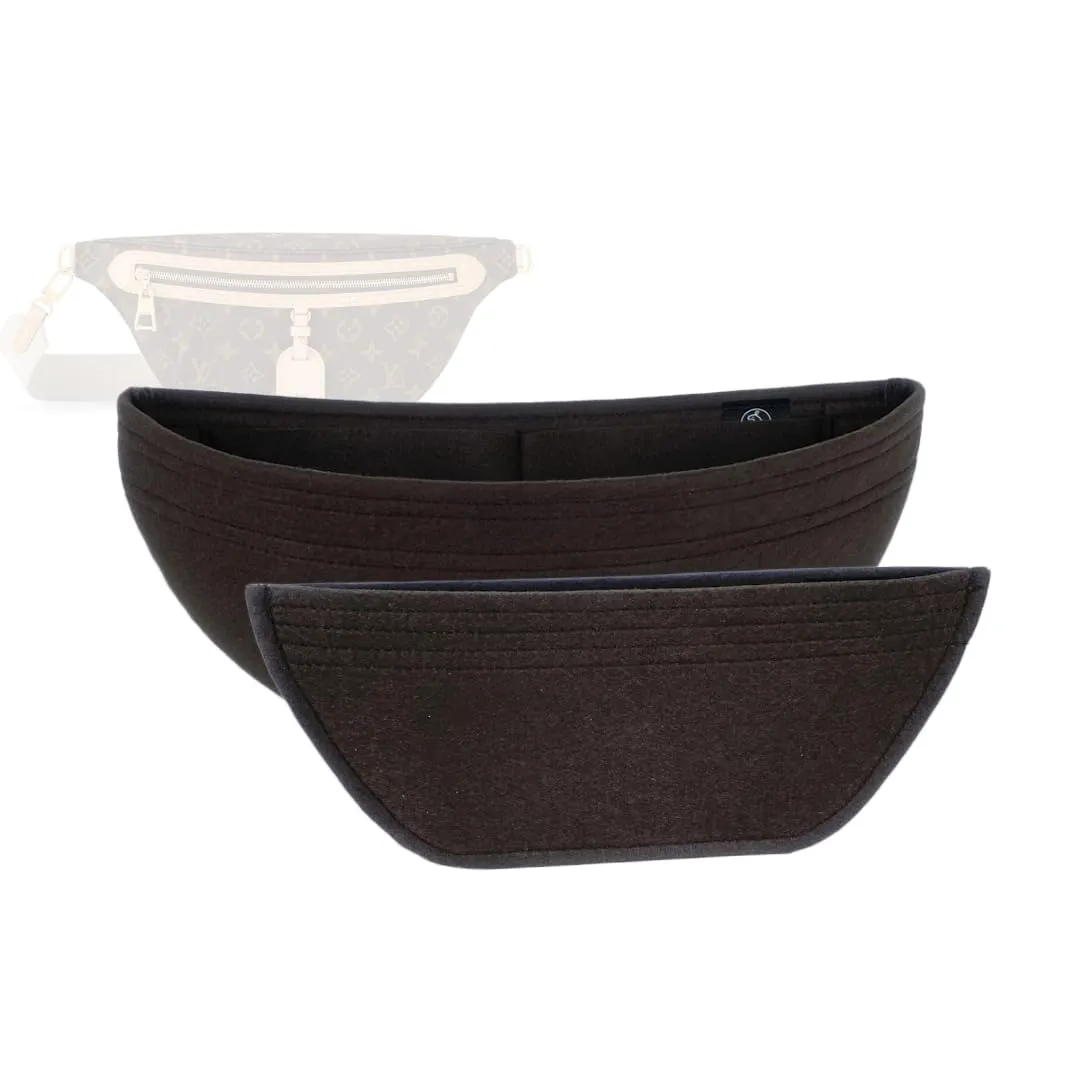 Bag Organizer for LV High Rise Bumbag (Set of 2) - Premium Felt Purse Handbag Insert Liner Shaper (Handmade) Soft Structure Support (20 Color Options)