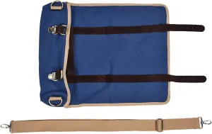 Bartender Kit Roll Bag, Premium Canvas and Cowhide, Organized Storage, Portable with Shoulder Strap, for Cocktail Enthusiasts and Bartenders