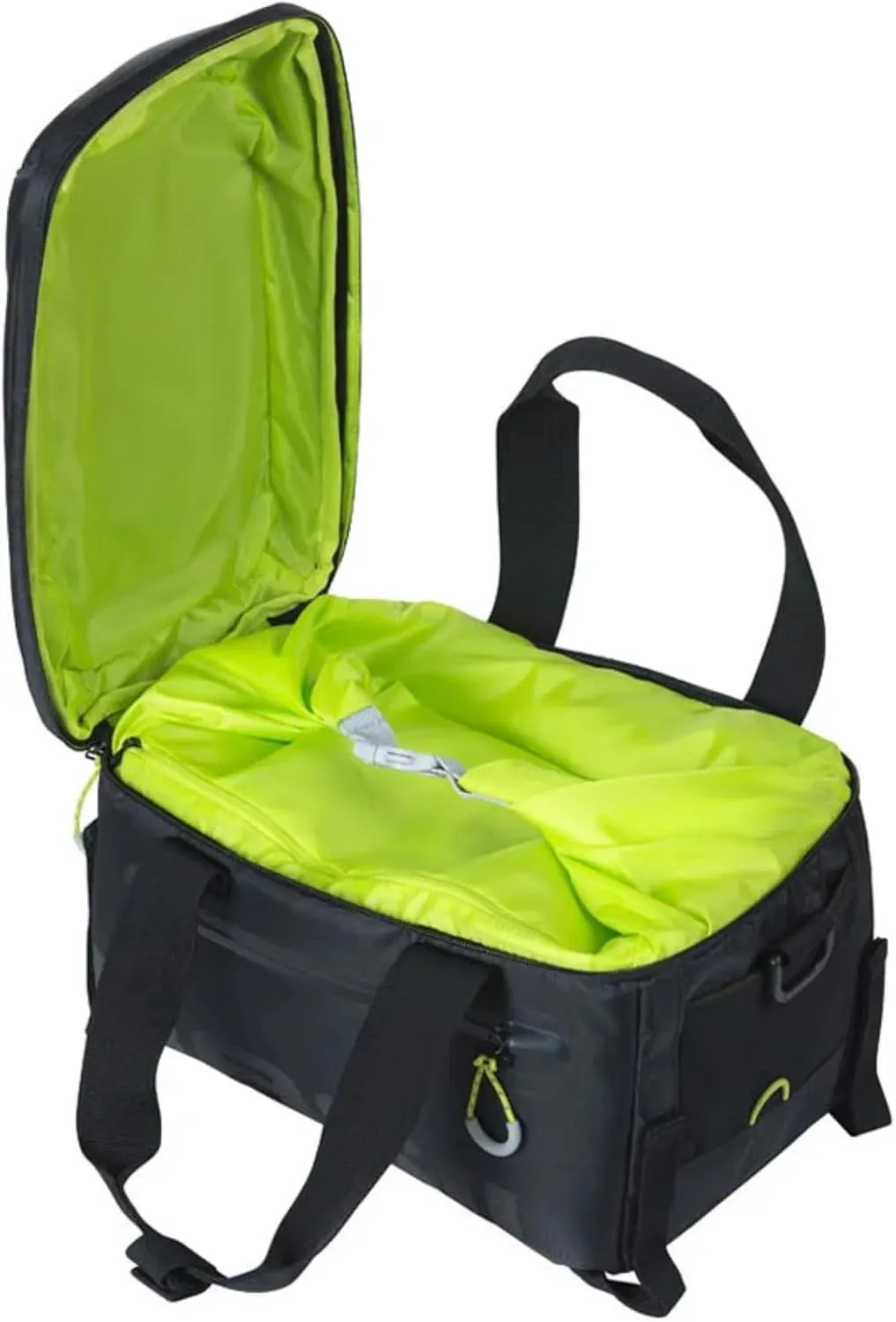 Basil Unisex's Miles Rear Trunk Cycle Bag, Black/Lime, 7 Litre (17753)