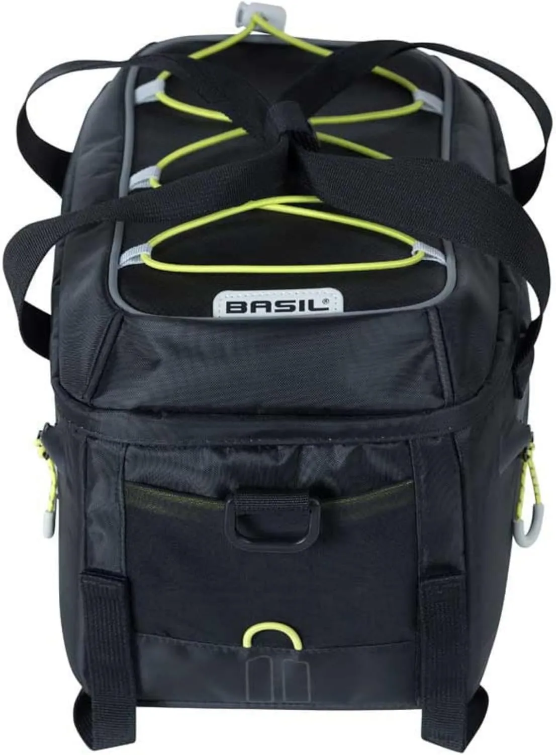 Basil Unisex's Miles Rear Trunk Cycle Bag, Black/Lime, 7 Litre (17753)