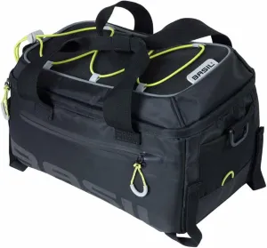 Basil Unisex's Miles Rear Trunk Cycle Bag, Black/Lime, 7 Litre (17753)