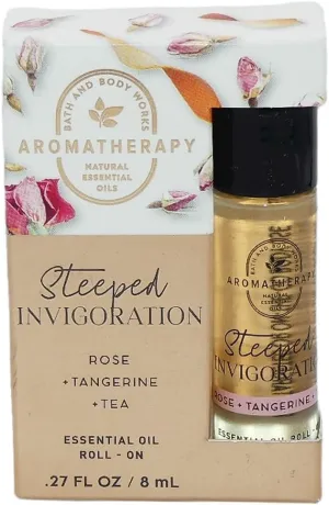 Bath & Body Works Aromatherapy Rose Tangerine Tea Essential Oil Rollerball .27 (Rose Tangerine Tea), 0.27 Fl Oz (Pack of 1)