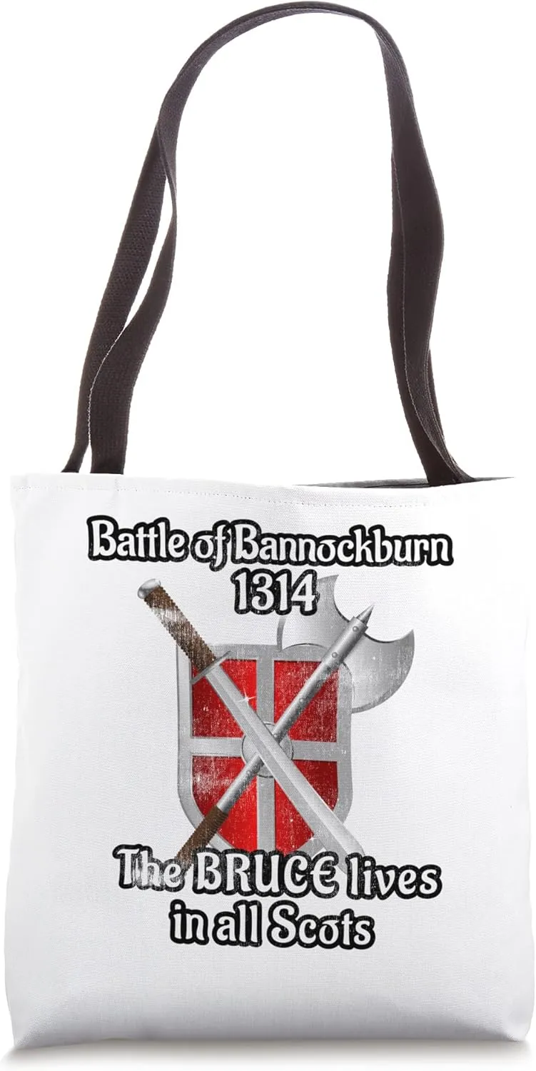Battle Bannockburn 1314 King Bruce Sword Shield Scotland Tote Bag