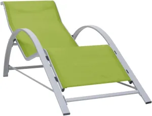Beach Chair,Tanning Chair,Lounge Chair,Sunlounger Textilene and Aluminum GreenIdeal for Garden, Patio, Camping
