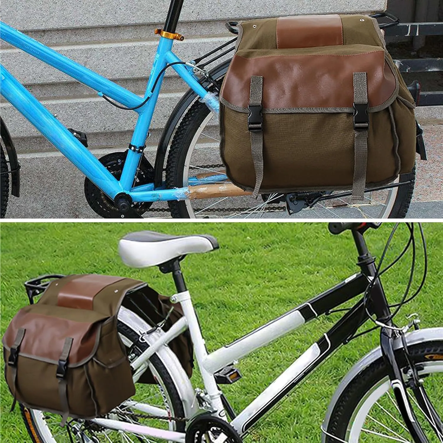 Bike Bag Bicycles Panniers Rear Rack Bag 40L Large Water-Resistant Bicycles Trunk Bag Bike Saddle Bag For Long Cycling
