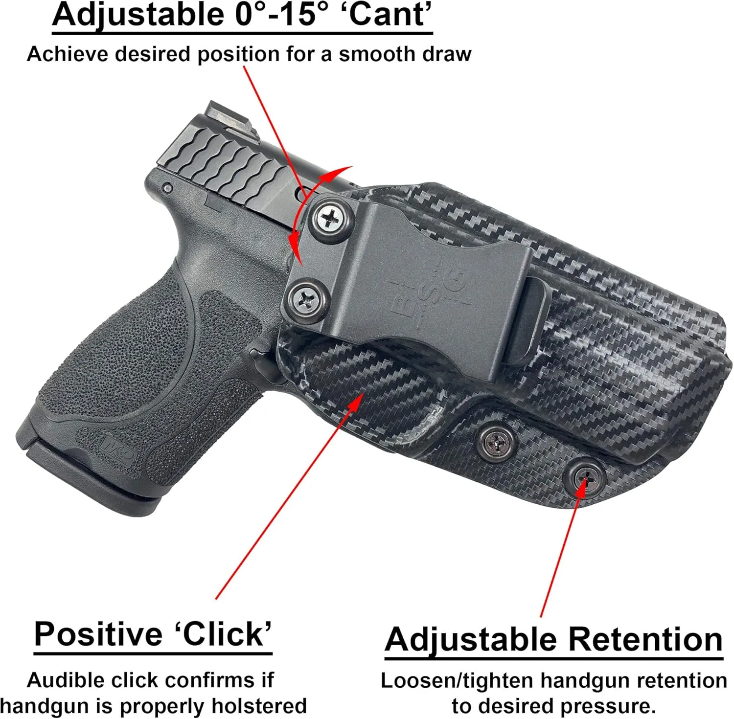Black Scorpion Outdoor Gear IWB Sweat Guard Holster fits Bul Armory Axe FS Hatchet