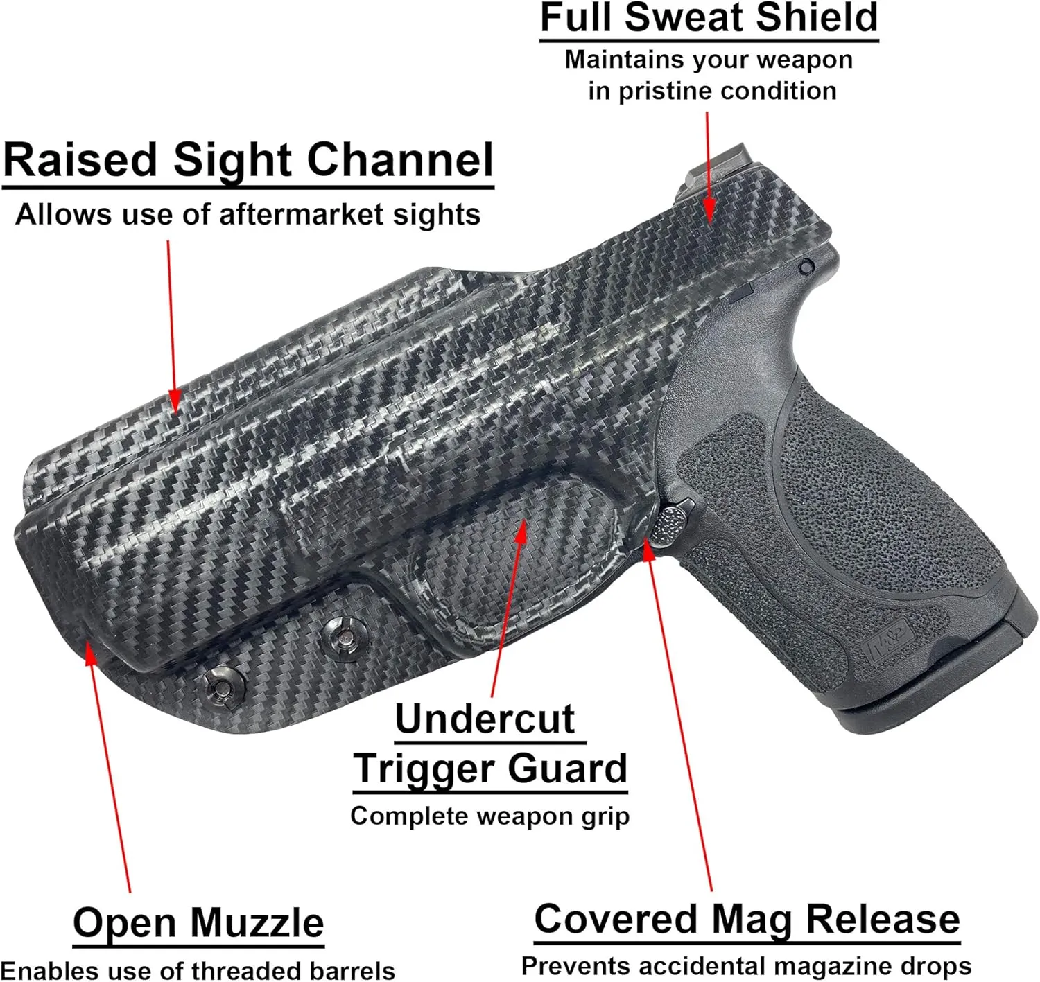 Black Scorpion Outdoor Gear IWB Sweat Guard Holster fits Bul Armory Axe FS Hatchet