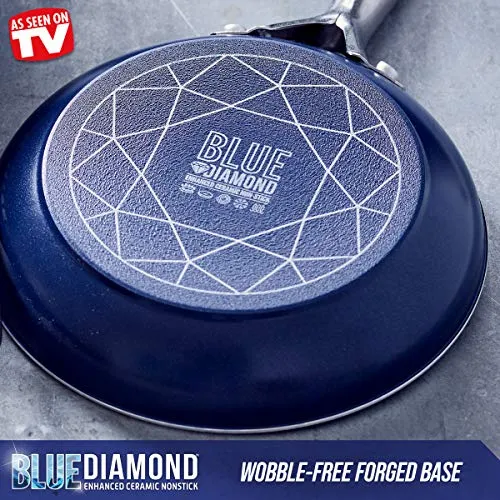Blue Diamond Frying Pan Set
