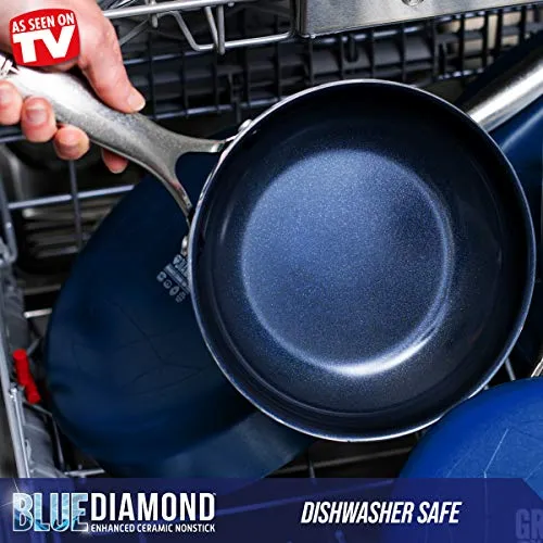 Blue Diamond Frying Pan Set