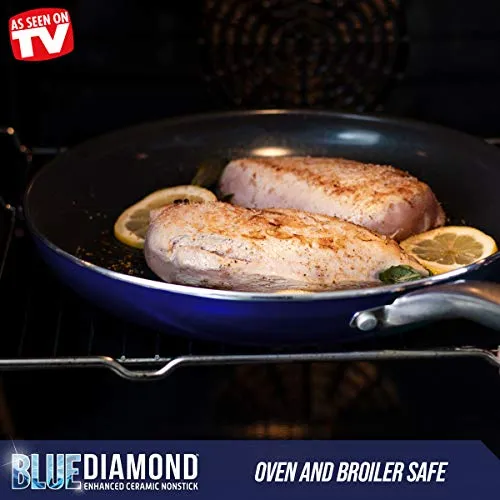 Blue Diamond Frying Pan Set