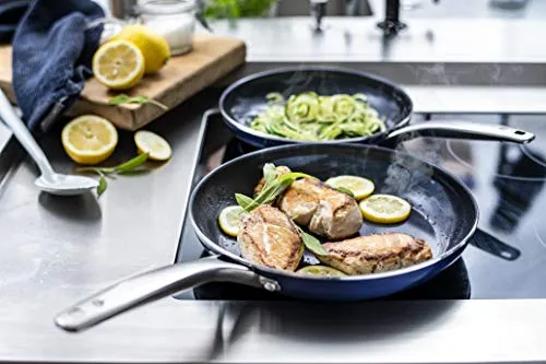 Blue Diamond Frying Pan Set