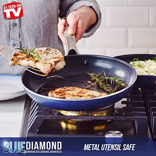 Blue Diamond Frying Pan Set