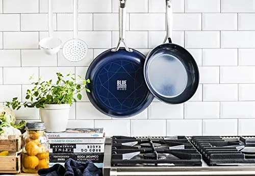 Blue Diamond Frying Pan Set