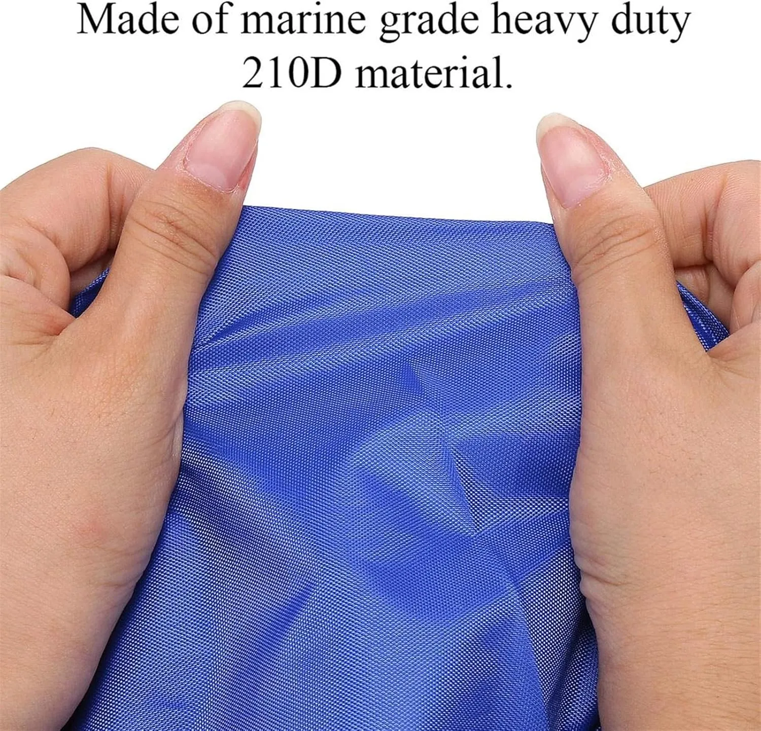 Boat Cover 600D Waterproof Open Boat Cover Sunshade UV-Resistant Dust-Proof Cover Heavy Duty Marine Open Boat Cover 3.5m-4.5m Universal (Size:450x215cm)