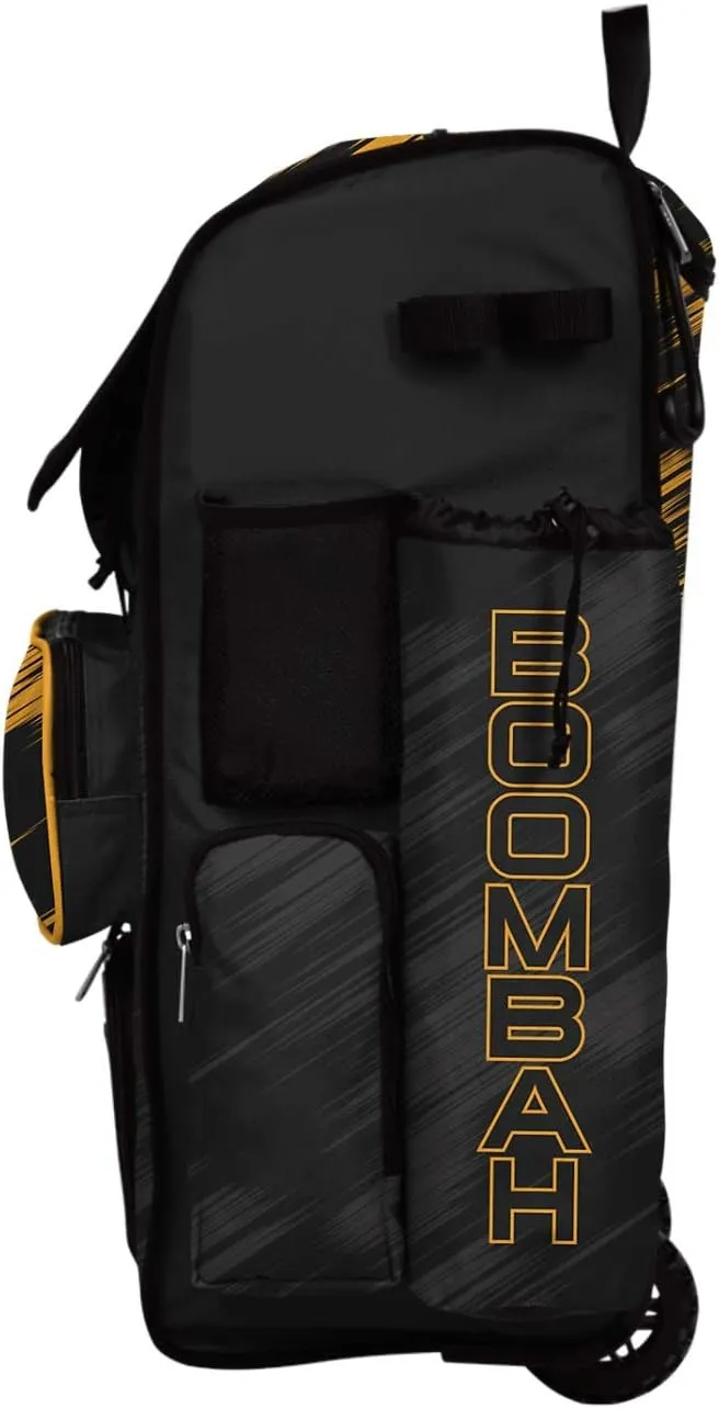 Boombah Rolling Superpack 2.0 Scratch Baseball/Softball Gear Bag - 23-1/2" x 13-1/2" x 9-1/2" - Multiple Colors - Telescopic Handle and Holds 4 Bats - Wheeled Version