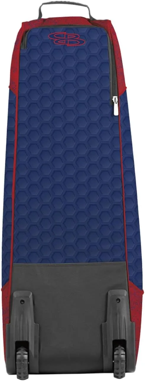 Boombah Spartan Rolling Bat Bag 2.0 3DHC - 38" x 12-1/2" x 12" - Multiple Colors Options - Holds 4 Bats and Much More