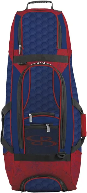 Boombah Spartan Rolling Bat Bag 2.0 3DHC - 38" x 12-1/2" x 12" - Multiple Colors Options - Holds 4 Bats and Much More