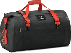BORLENI Waterproof Motorcycle Dry Duffel Bag Luggage Tail Bag with Large Storage Space,Roll Top Closure, Shoulder Straps, Inner Pocket and Mesh Pocket for Motorcycling Travel Camping (Black,70L)