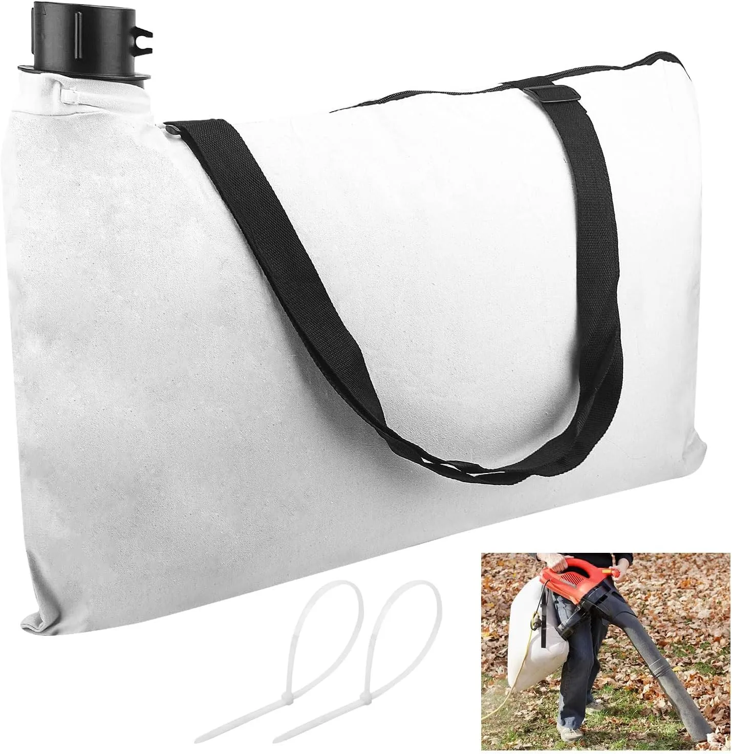 BV-005 610004-01 Shoulder Bag - by Braveboy, Compatible with Black & Decker 614000401 BV2500 BV4000 Leaf Blower - Replacement BV-005 Collection Bag (1)