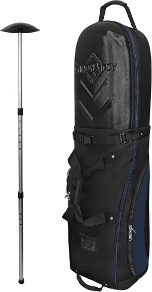 CaddyDaddy Enforcer Golf Travel Bag Soft-Sided Cover with Hard Top Protection w/North Pole, Wheels & Lockable X-Large Zippers. Case for Transporting Golf Clubs on Airlines, 1 Year Replacement Coverage