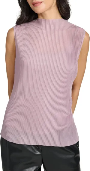 Calvin Klein Women's Sleeveless Mock Neck Top