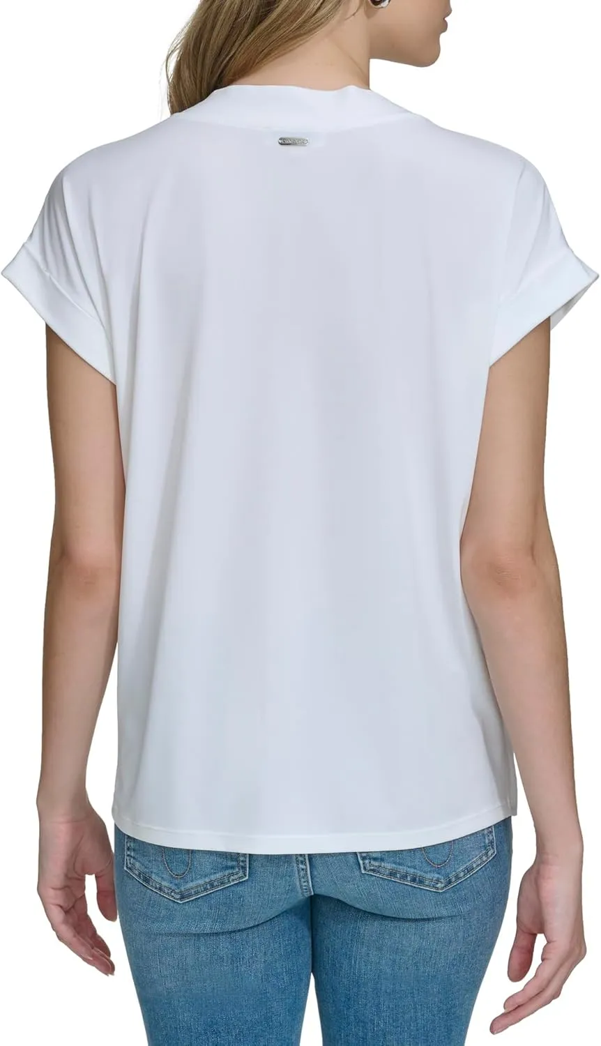 Calvin Klein Women's Sleeveless V-Neck Knit Top