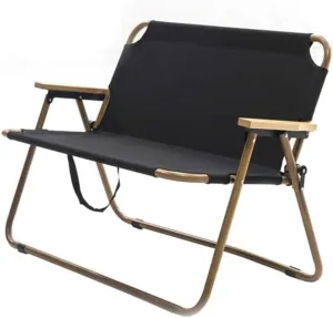 Camping Chairs, 2 Persons Armchair Double Backrest Folding Camping Chair Aluminum Alloy Beach Chair for Travel Chair Outdoor Camping P-Icnic/a/As Shown