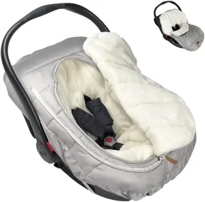 Car Seat Cover Carseat Bunting Bag Intergrated into 1,Waterproof Anti-Cold Winter Bassinet Stroller Car seat Sleeping Bag for Infant,0-12M