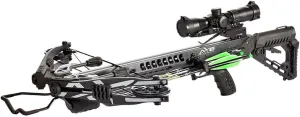 Carbon Express Axe 400 Crossbow with Scope, Quiver & PileDriver Crossbolts