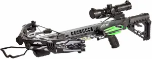 Carbon Express Axe 400 Crossbow with Scope, Quiver & PileDriver Crossbolts