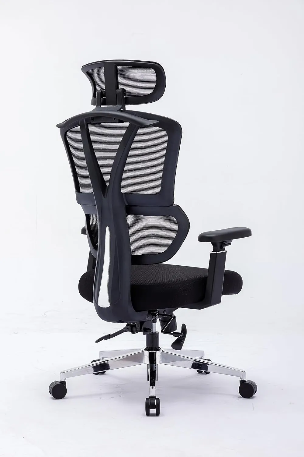 Chair Master Ergonomic High Back Mesh Office Chair, 3D Armrest, Adjustable Headrest, Variable Tilt (Nylon Casters)