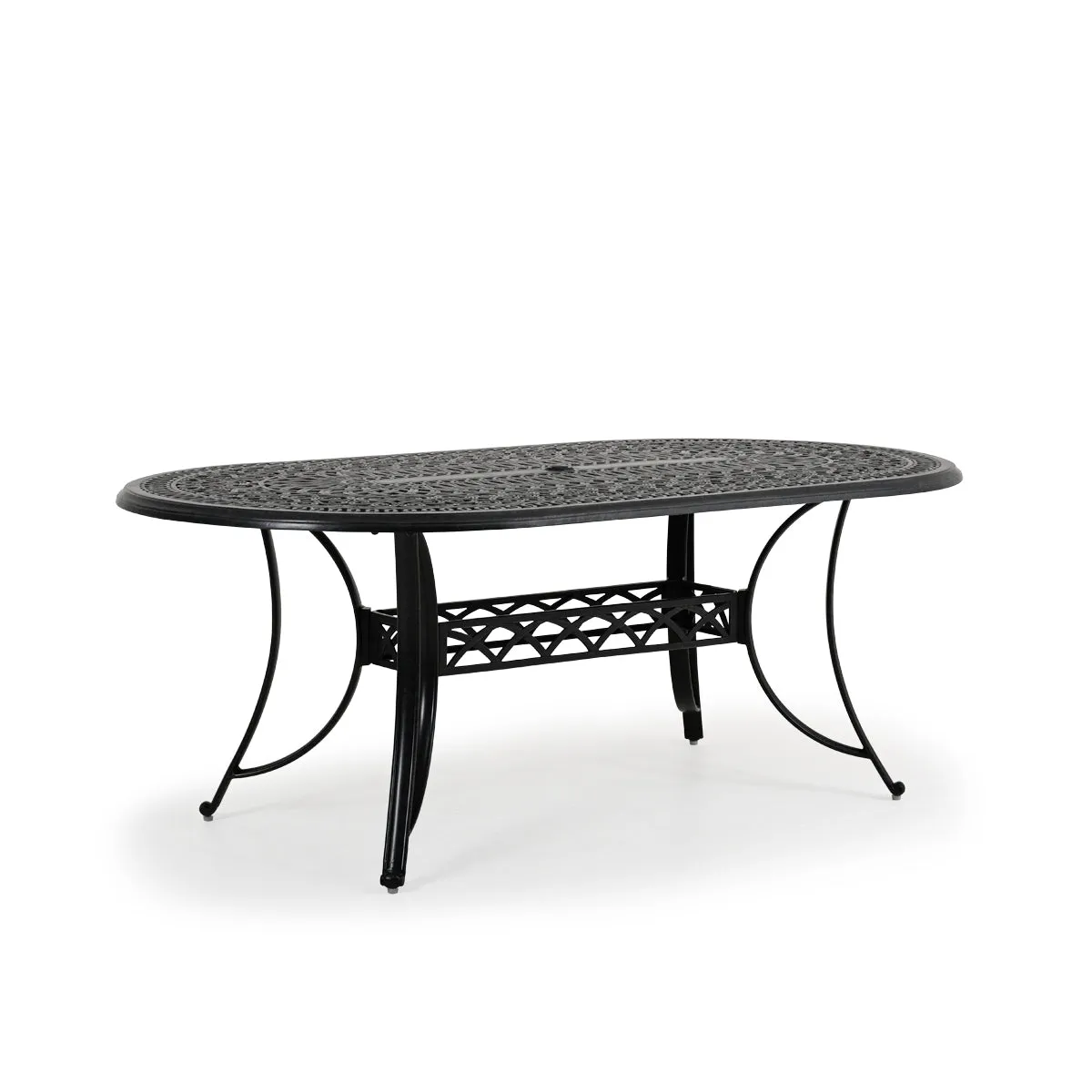 Charleston Outdoor Cast Aluminum 7 Piece Mixed Oval Dining Set