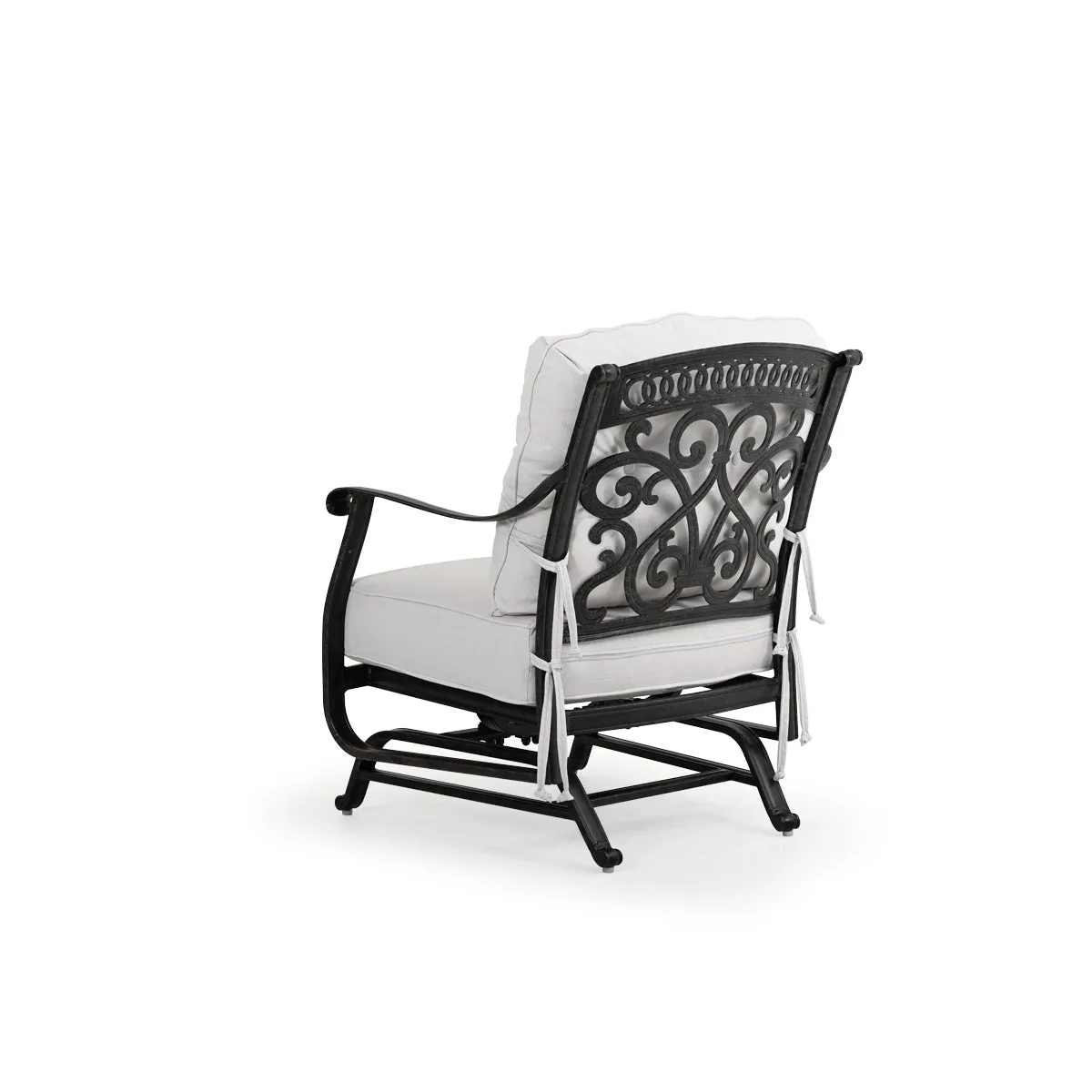 Charleston Outdoor Cast Aluminum Spring Chair