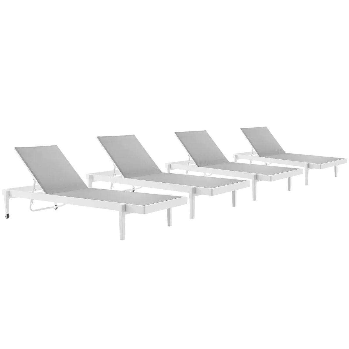 Charleston Outdoor Patio Aluminum Chaise Lounge Chair