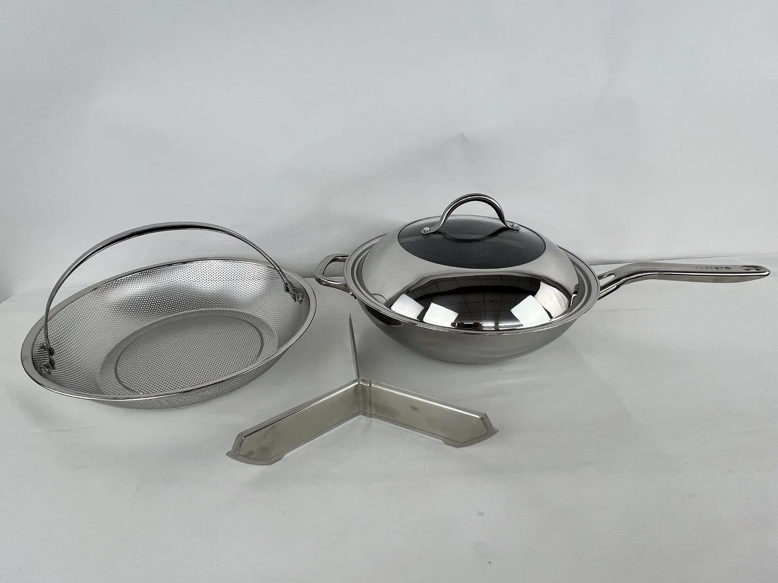 Chef Jet Tila 4-piece Hybrid Nonstick Stainless Steel Chef's Pan Set