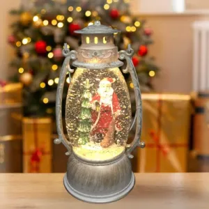Christmas Lantern | Santa Glitter Ball