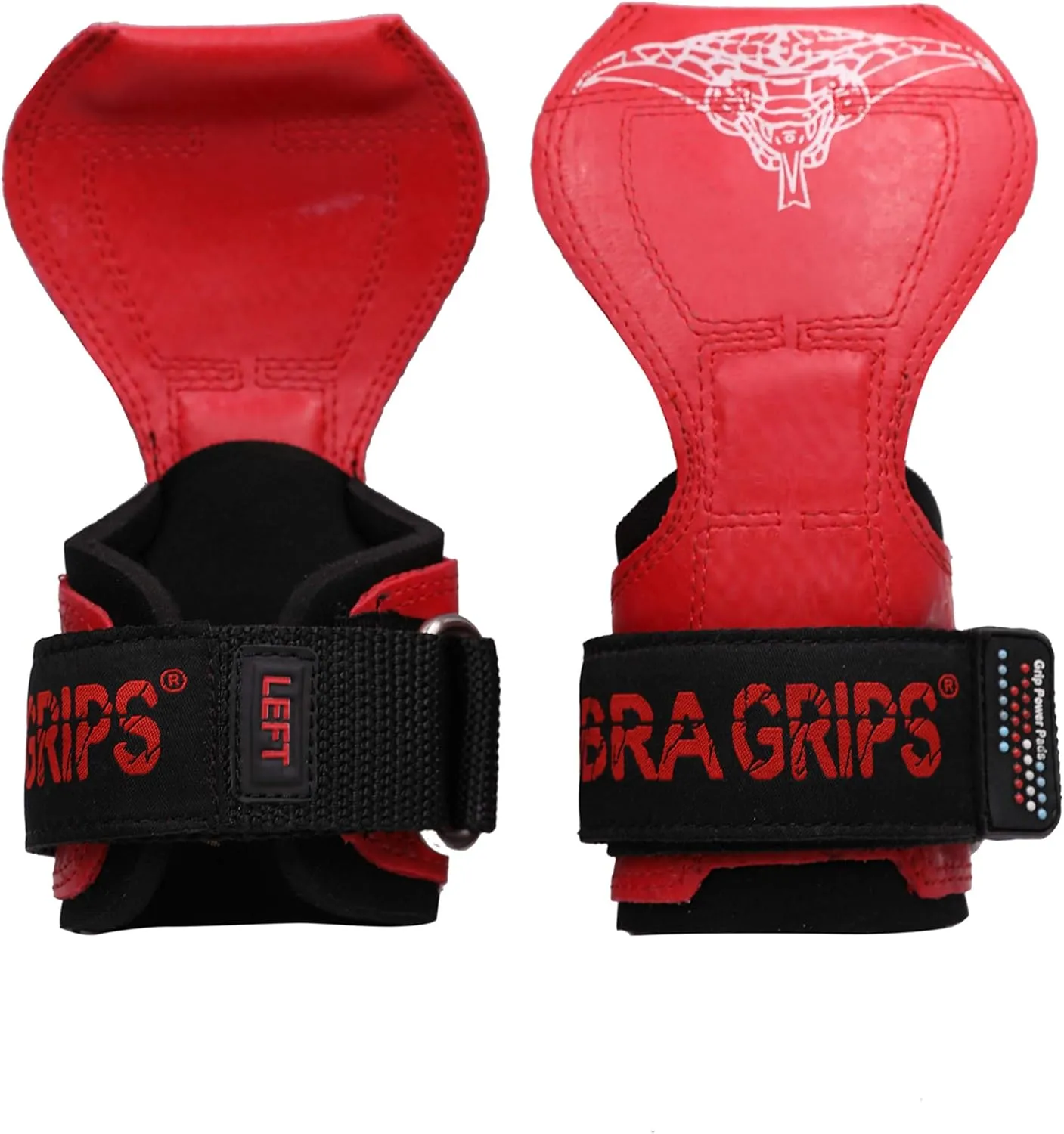 Cobra Grips PRO Weight Lifting Gloves Heavy Duty Straps Alternative Power Lifting Hooks for Deadlifts Adjustable Neoprene Padded Wrist Support Bodybuilding
