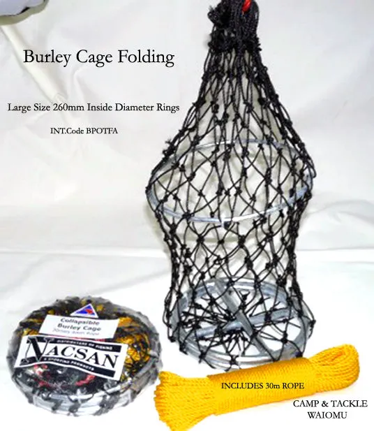 Collapsible Berley or Burley Pot-Cage LARGE NZ MADE