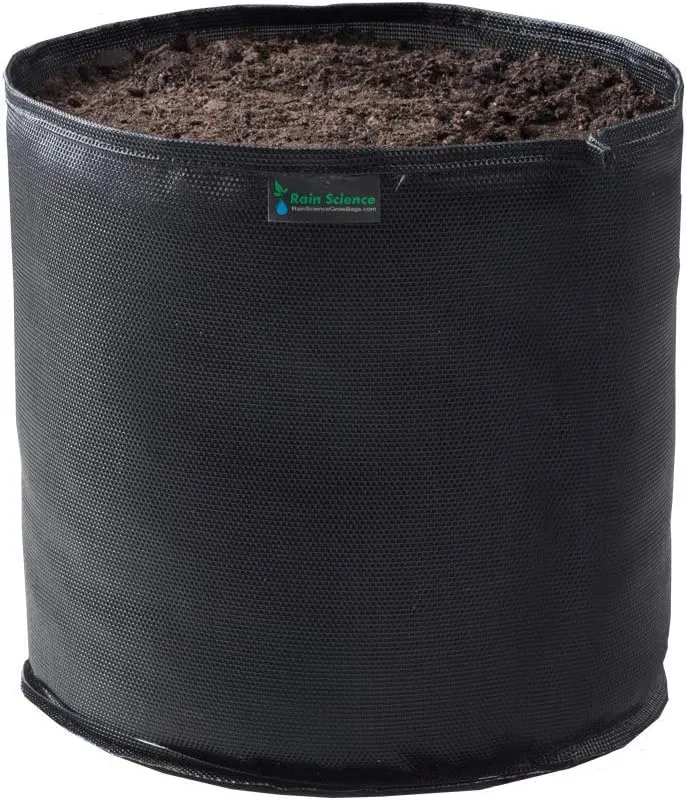 Commercial Grow Bag Pack of 10, Air Pruning Mesh Fabric Plant Containers (2 Gallon, Black)