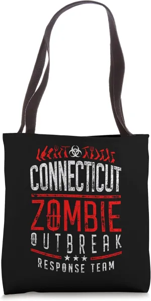 Connecticut Zombie Outbreak Response Team Halloween Tote Bag