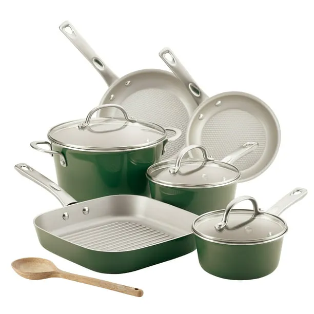 Cookware Set 10 Piece Basil Green