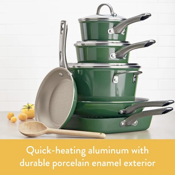 Cookware Set 10 Piece Basil Green