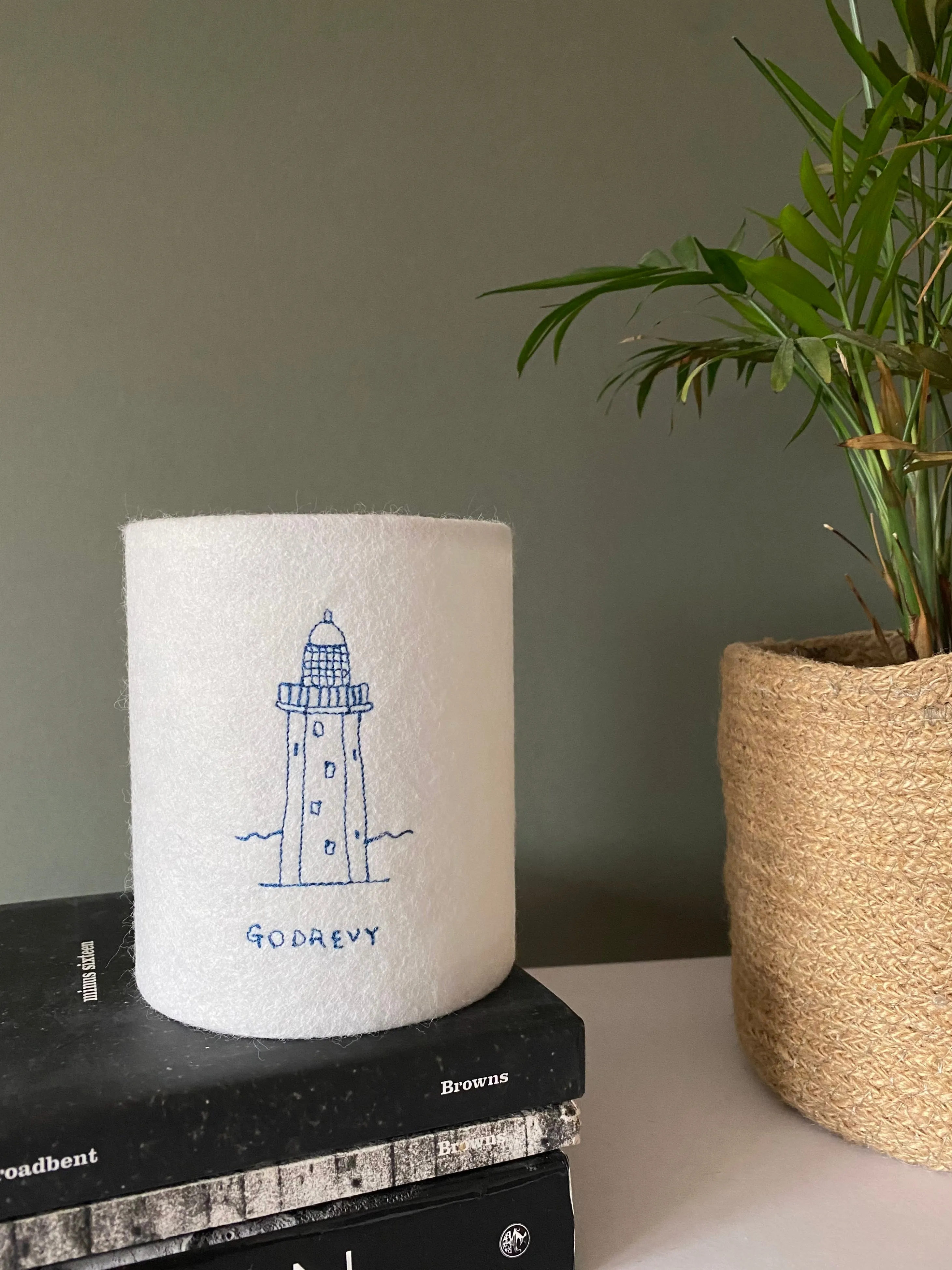 Cornish Lighthouse Lantern in collaboration with Hermione Rose