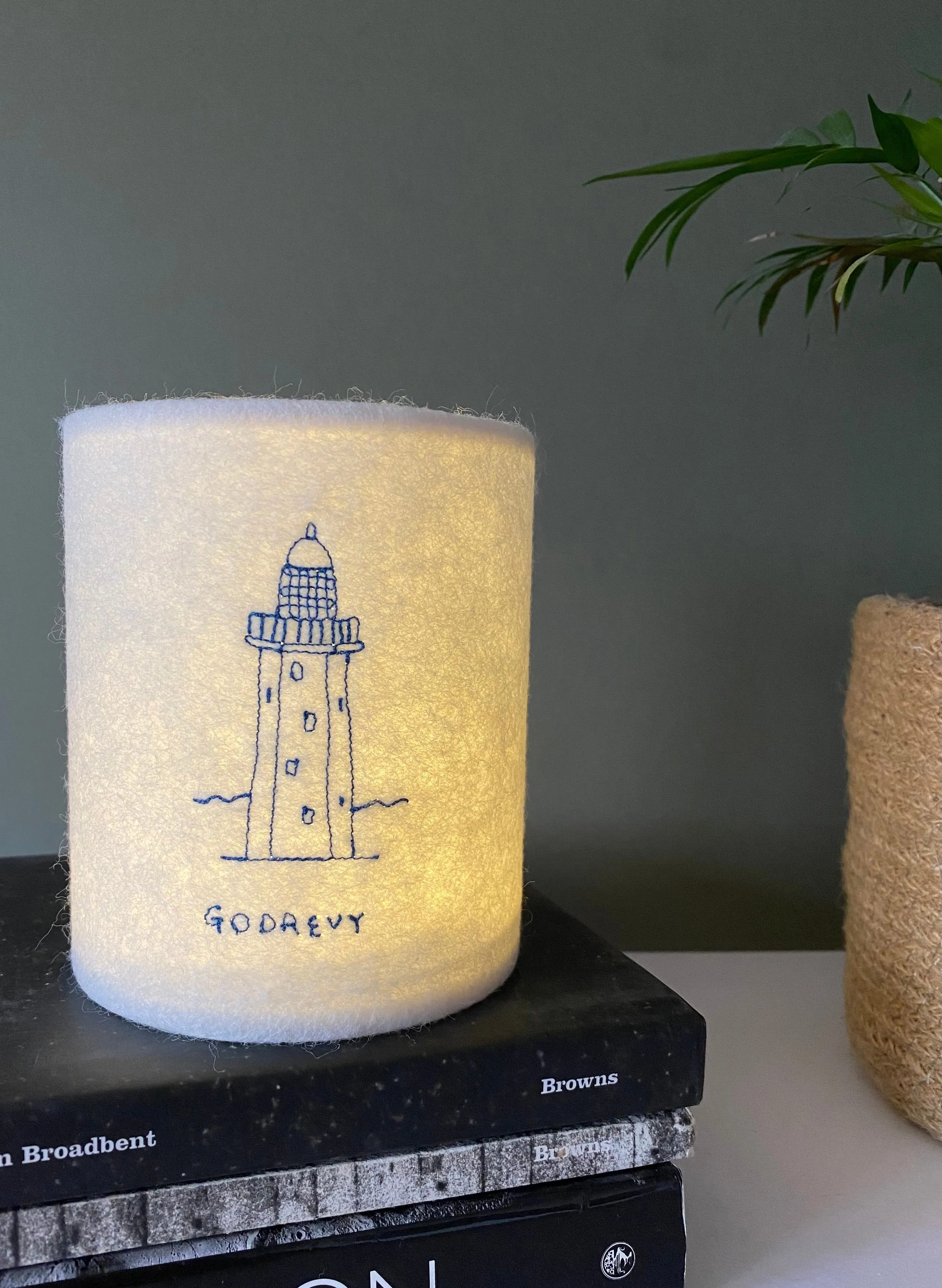 Cornish Lighthouse Lantern in collaboration with Hermione Rose