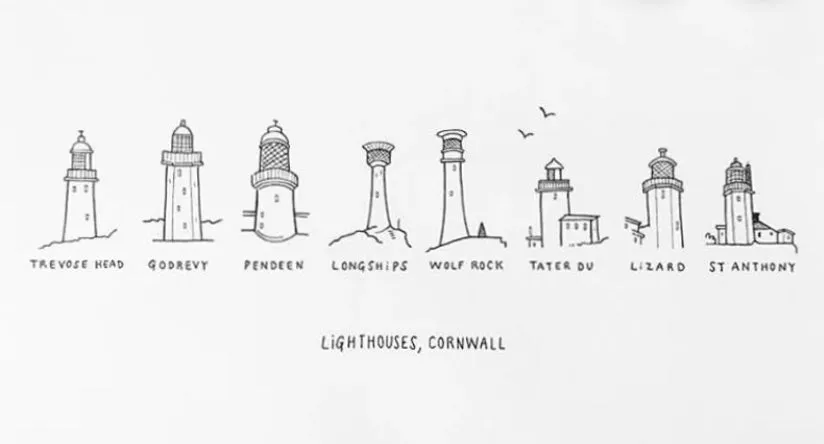 Cornish Lighthouse Lantern in collaboration with Hermione Rose