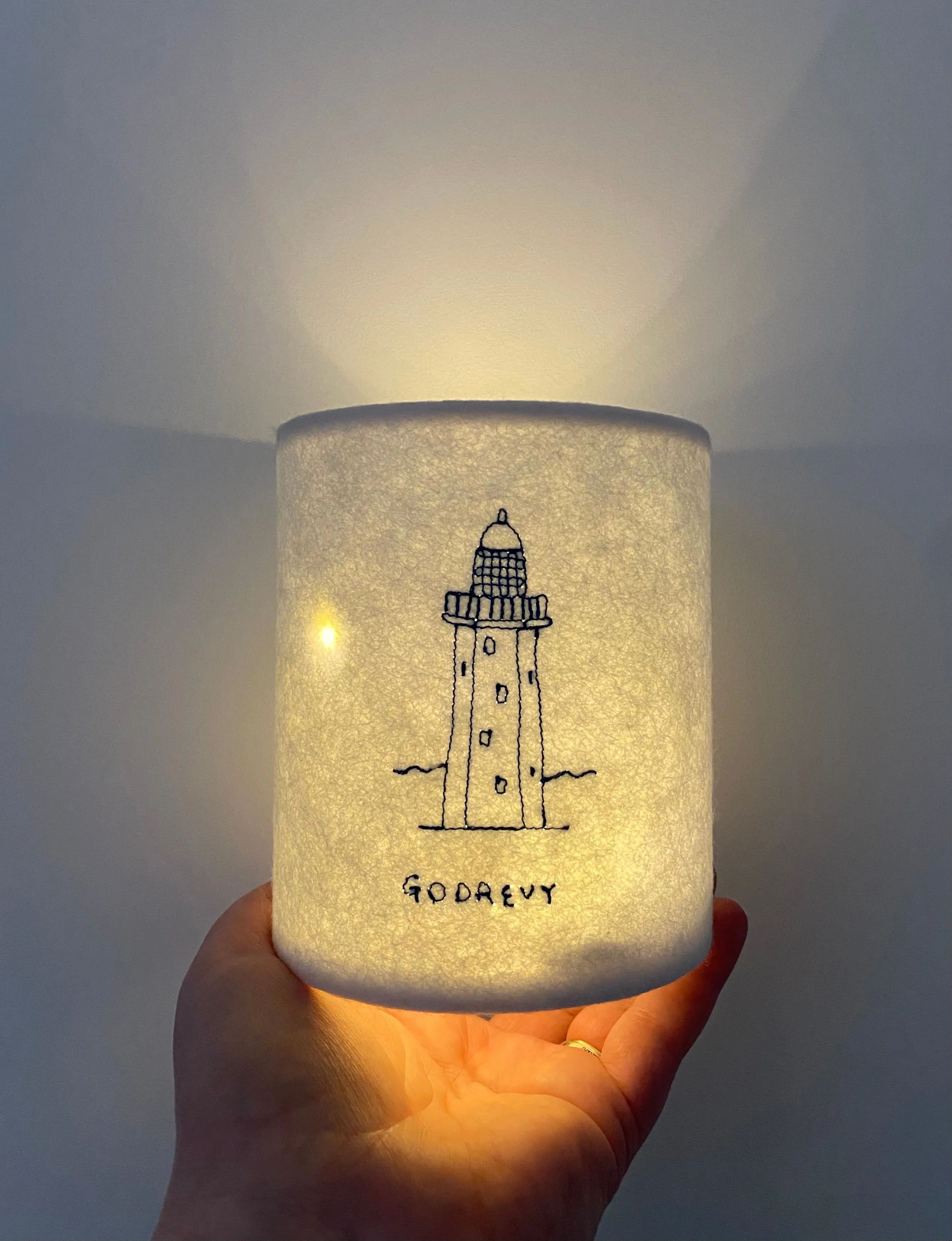 Cornish Lighthouse Lantern in collaboration with Hermione Rose