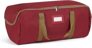 Covermates Keepsakes Garland Duffle Bag – Durable Polyester, Reinforced Handles, Fits up to 25 Foot Garland Depending on Thickness - Holiday Storage, Red