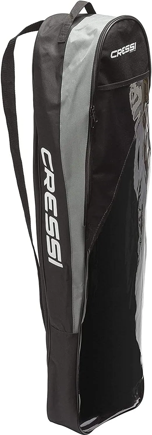 Cressi Long Fins Set Bag - Freediving Scuba Gear Bag Made in Premium Material Quality Since 1946